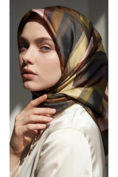Levidor Crystal Scarf Deep Square Khaki