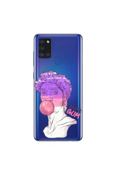 Other Samsung A21S Pin Bubble Transparent Silicone TPU Θήκη