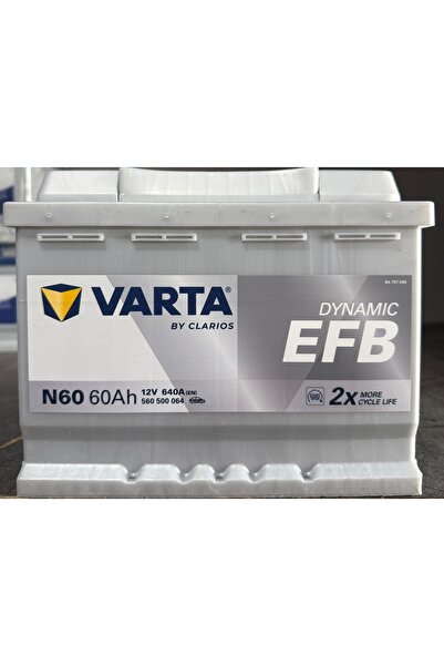Varta / N60 EFB 60 AMPER (START-STOP) AKÜ 2025 TARİHLİ