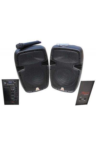 ALIEN Set of 2 ABS 10 inch 2110 USB/SD/FM/BT Speakers