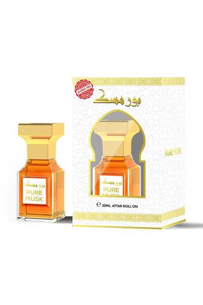 Al Johar زيت عطر المسك النقي 20 مل - عطر عربي فاخر بالمسك الأبيض على شكل رول أون