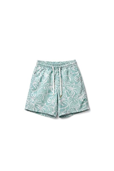 the Littles Kids Quick-Drying Boys' Swim Shorts with Mesh Lining and Zippered...