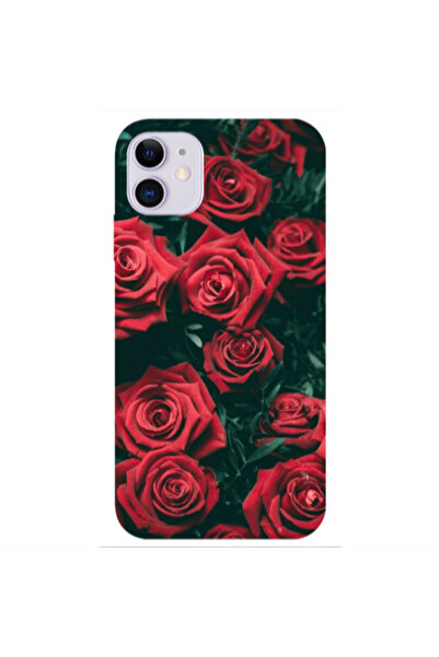 Other Apple iPhone 11 Red Roses Transparent Silicone TPU Θήκη