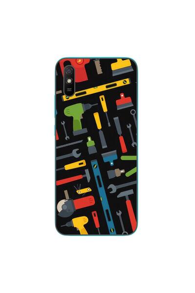 OEM Husa compatibila cu Xiaomi Redmi 9A Silicon Gel Tpu Model Unelte Pattern