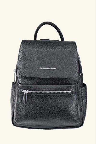 birizmoda Rucsac de damă de dimensiuni mari, cu buzunare laterale - Negru