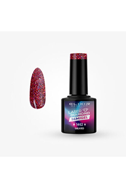 Elixir LASER DIAMOND SEMIGEL ΗΜΙΜΟΝΙΜΟ ΒΕΡΝΙΚΙ 1462 GALA Red 8ML
