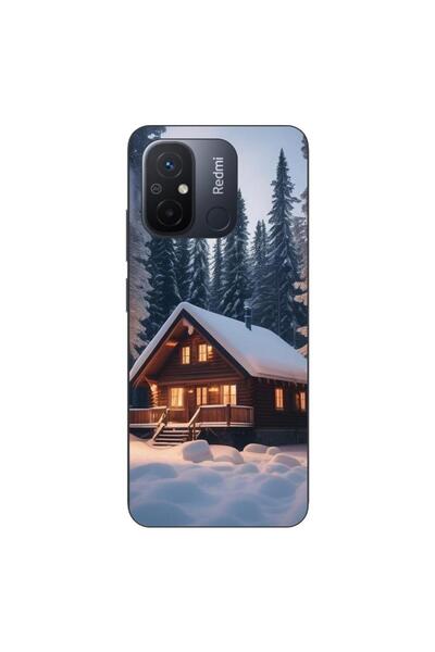 OEM Husa compatibila cu Xiaomi Redmi 12C Silicon Gel Tpu Model Peisaj Iarna C...