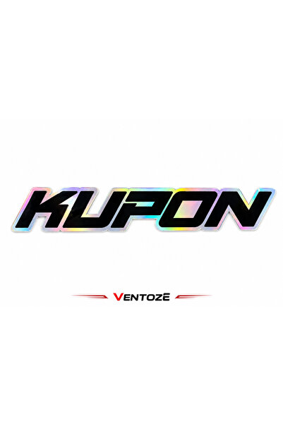 Ventoze Kupon Tasarım Hologram Araba Oto Cam Kaporta Sticker Etiketi JDM Tuni...