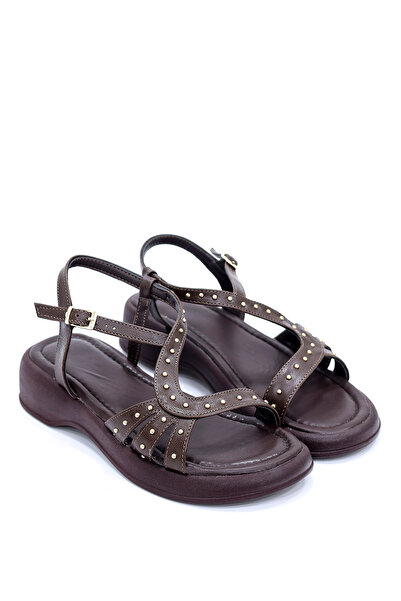 kajal ayakkabı İk 2080 Trok Printed Adjustable Sandals