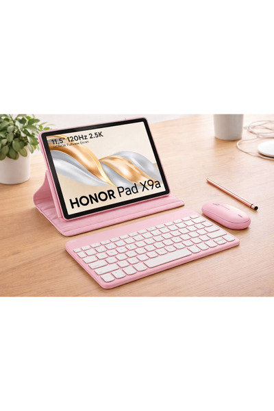 HONOR Pad X9A 8GB 256GB Wi-Fi 11.5 Inç Tablet + KILIF+ KLAVYE + MOUSE+ (TABLE...