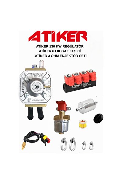 ATİKER 130 Kw Regülatör + 3 Ohm Enjektör + Gaz Kesici Tam Set