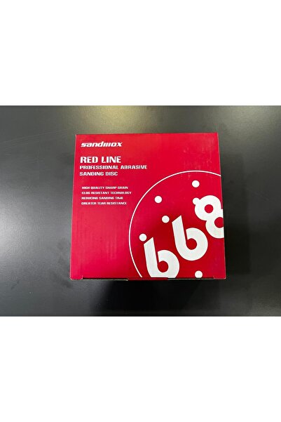150mm 7 Delikli Cırtlı Disk Zımpara P600 - Red Film Yırtılmaz Taban (50'li)