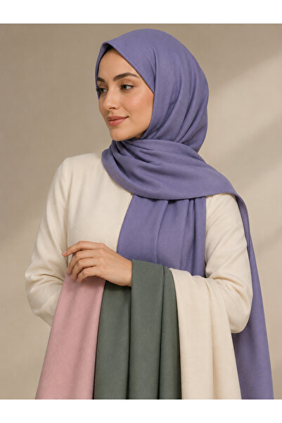 TAŞDELEN AVM 4'lü Eşarp/Tülbent 4 Renkli kenarı dikişli 120x120 Pamuklu En Ço...