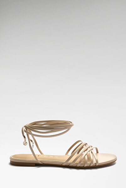 Guess Tasen Kadın Sandalet Fljtsnele03-Cream Krem