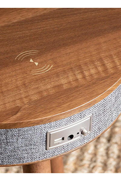 Generic Bluetooth Coffee Table Speaker, Wireless Charging Wood Home Decor Sid...