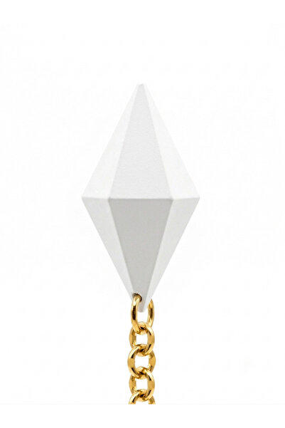 LİNKA3D Sims Plumbom Diamond Design Keychain Game-Themed Minimalist Black Bag...
