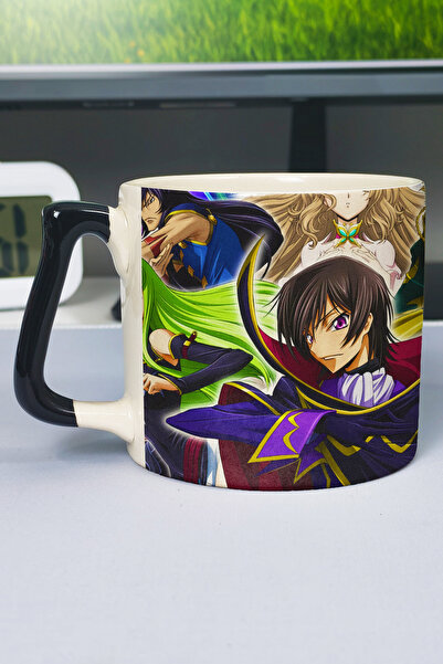ZipZap Code Geass Anime Printed Ceramic Luxury Mug (1 Piece) Custom Black Han...