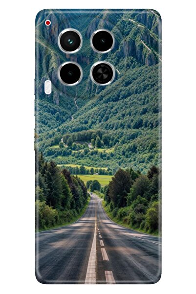 TECNO Camon 30 (CL6) Kılıf Köy Yolu Temalı Desenli Darbe Emici Silikon
