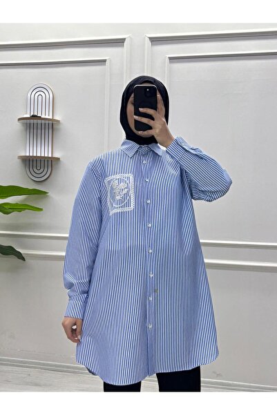 moda acar Striped Stone Tunic