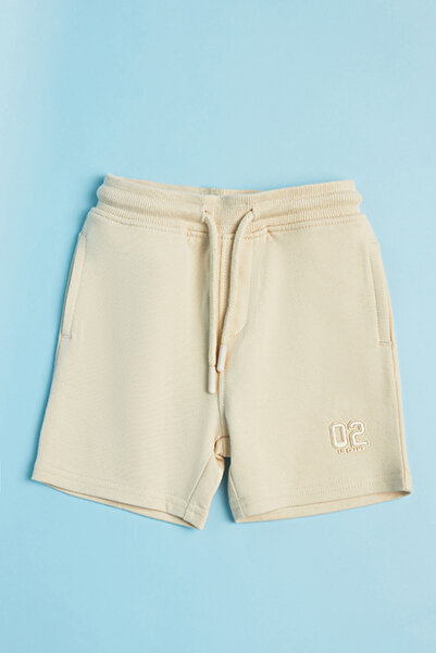R&B Appliqued Shorts with Drawstring Waist