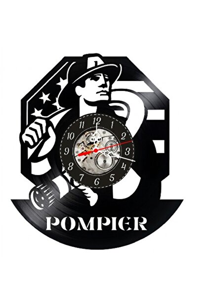 OEM Διακοσμητικό ρολόι τοίχου πυροσβέστη, κατασκευασμένο από ανακυκλωμένο δίσ...