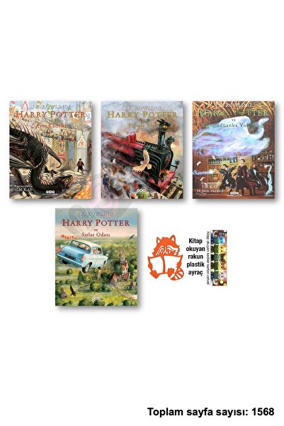 Yapı Kredi Yayınları Harry Potter Resimli Özel Baskı Ateş Kadehi Felsefe Taşı...
