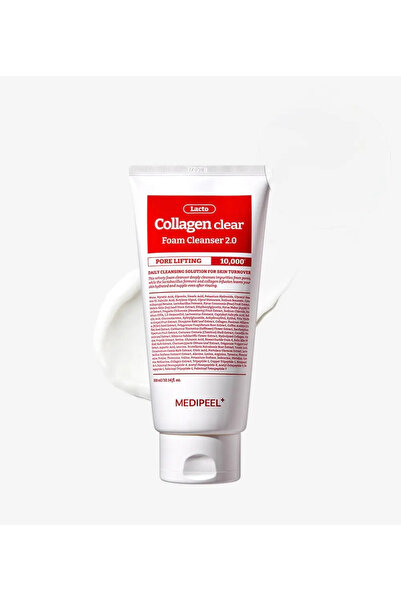 Medipeel Red Lacto Collagen Clear Foam Cleanser 2.0 (300 ml) Kolajen ve probi...