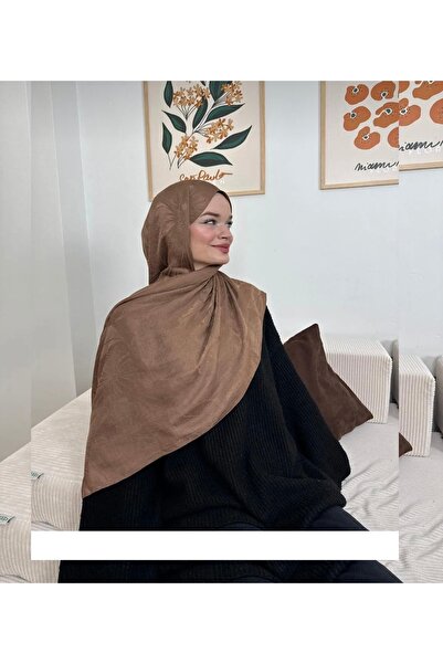 By Aheli Moodiva Kendinden Desenli %100 Pamuk Ayrobin Jakar Şal