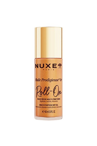 Nuxe Huile Prodigieuse OR Roll-on Çok Amaçlı Simli Kuru Yağ 60 ml