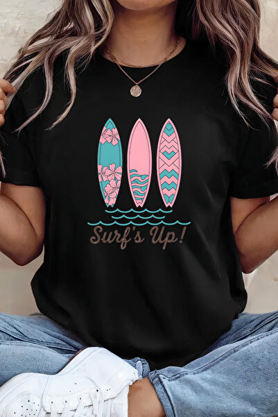 Sarah's Boutique Women's T-shirt – 100% cotton – Surfs Up