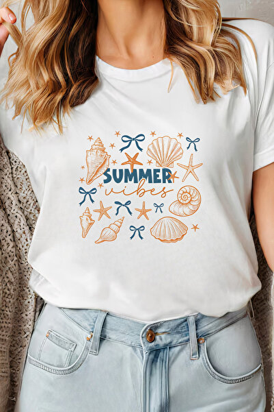 Sarah's Boutique Women's T-shirt – 100% cotton – Shell Vibes
