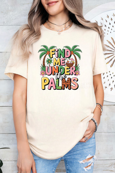 Sarah's Boutique Women's T-shirt – 100% cotton – Under Palms