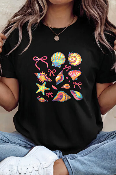 Sarah's Boutique Women's T-shirt – 100% cotton – Shell Bows