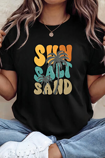Sarah's Boutique Women's T-shirt – 100% cotton – Sun Salt