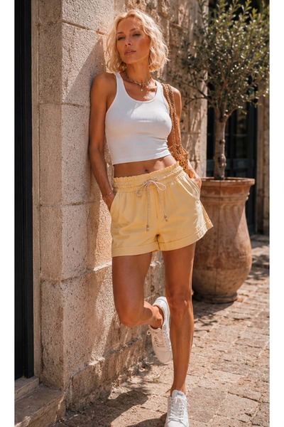 ibeeka - Detaljne morske šortseve sa remenom od užeta Marbella