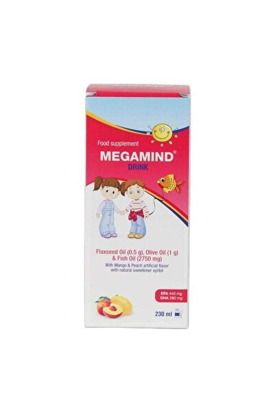 SuLinda Megamind Drink Fish Oil, Olive Oil, Flaxseed Oil Mango & Peach Flavor...