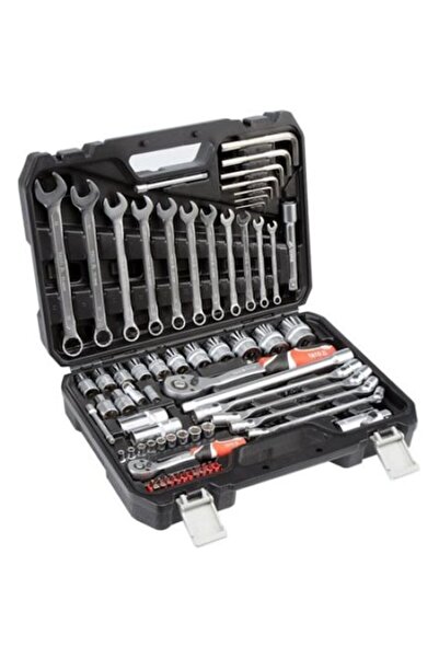 yato Set de chei tubulare 82 piese, 38781, 1/4 " și 1/2 "