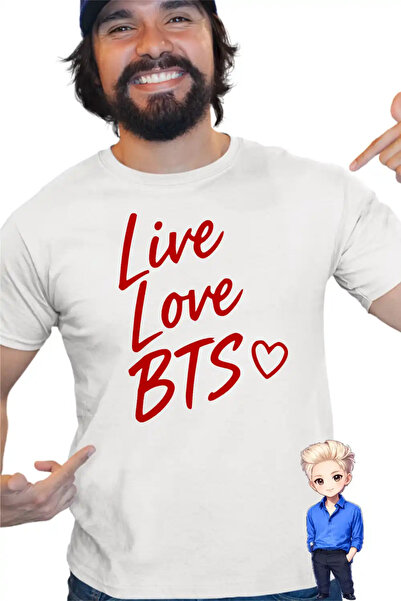 OEM Men 't-shirt Shirt Live Love BTS Bangtan K-Pop