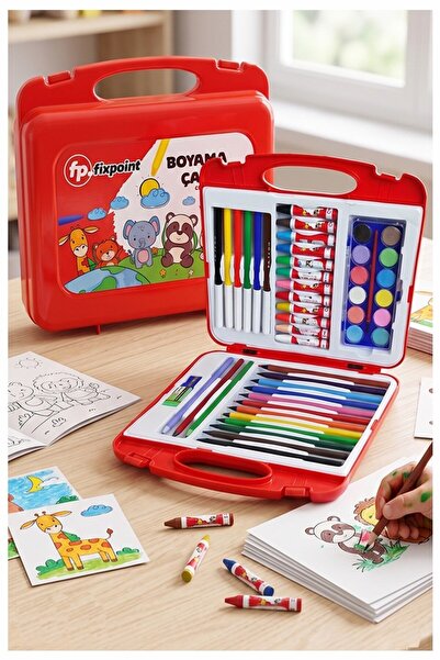 Artlantis Boyama Çantası 1 Paket Fixpoint 36 Parça Boyama Seti Çantalı Kuru B...
