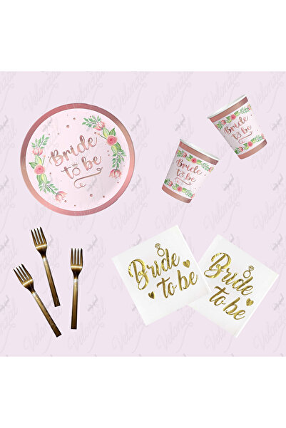 VELONZAL Bride To Be Parti & Kutlama Sofra Seti-Bekarlığa Veda Partisi Çiçekl...