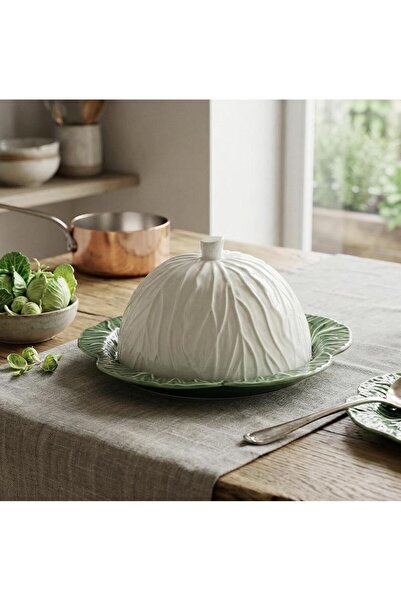 Lucky Art Lefora Porcelain Butter Dish with Lid and Serving Plate 17cm Lyji 009