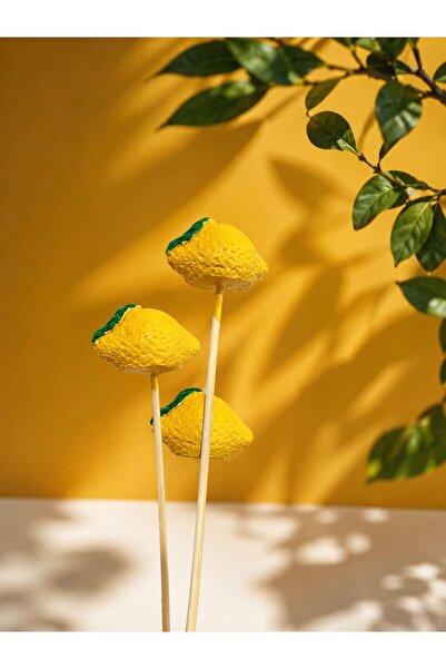 La Decore 3 lü saksı süsü limon