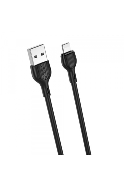 XO Design USB-A - Lightning кабел за данни и зареждане NB200, 10W, 2м, Черен