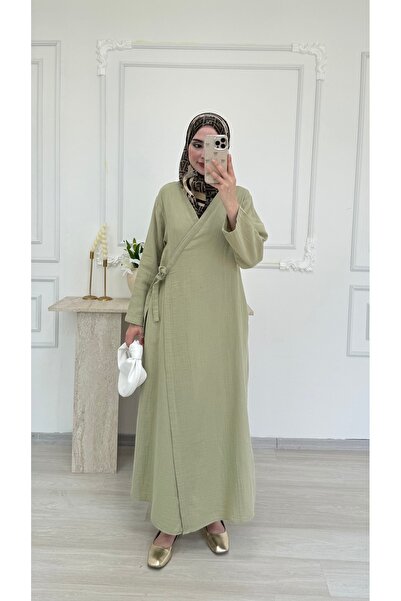 salisburys Kadın Muslin Kimono Uzun Pardesü