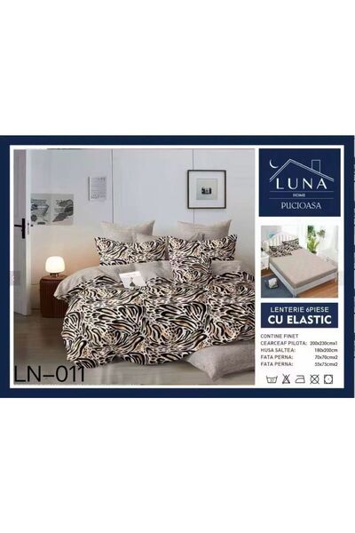 Pucioasa Finet type Duvet Cover Set 6 pieces, Animal Print, double bed, 2 people