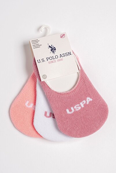 U.S. Polo Assn. U.s Polo Assn Kız Bebek Düşük Bilekli Logo Baskılı Pamuklu Ba...