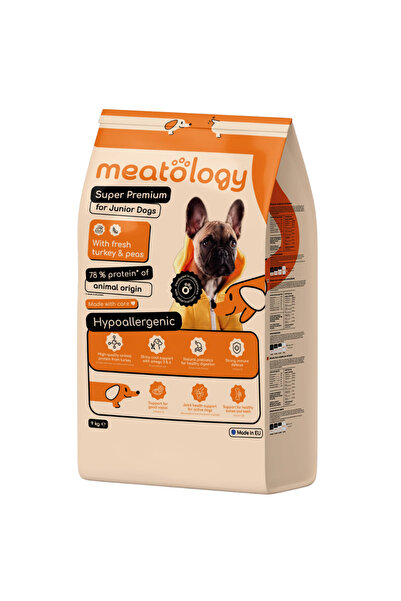 Meatology Junior Super Premium Hypoallergenic Dry Dog Food with Fresh Meat – ...
