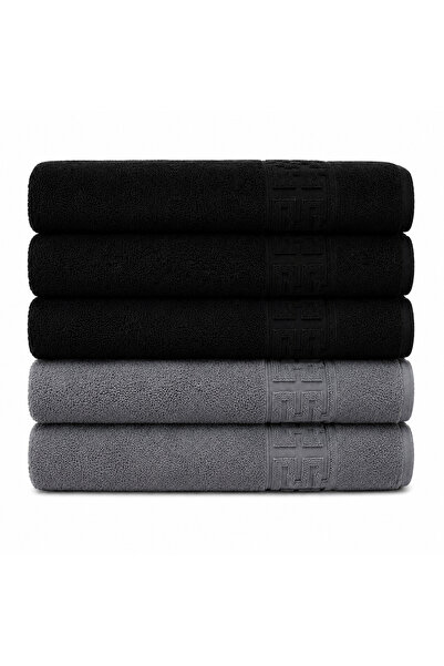 Lenjeria Pufoasa ✨ Top Bottom Set of 5 Premium 100% Cotton Face Towels, 50x90...
