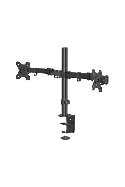 PROCART Suport de birou pentru 2 monitoare, 27 inch, înălțime reglabilă, pivo...