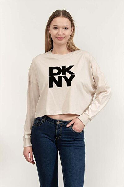 Dkny Kadın Bisiklet Yaka Sweatshirt Çok Renkli